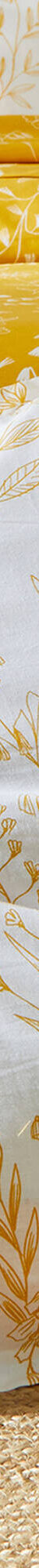 Linge de lit Alessia en coton imprimé fleuri (jaune) Linge de lit Alessia en coton imprimé fleuri (jaune)